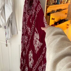 Red elephant design skirt or dress